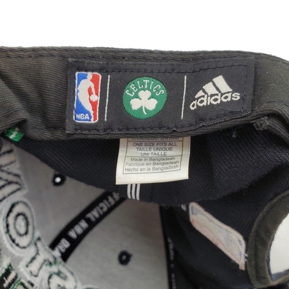 Adidas Boston Celtics Hat Tunestar 2013 Draft Blk Grn Ball Cap Men OS SnapBack - Picture 11 of 12